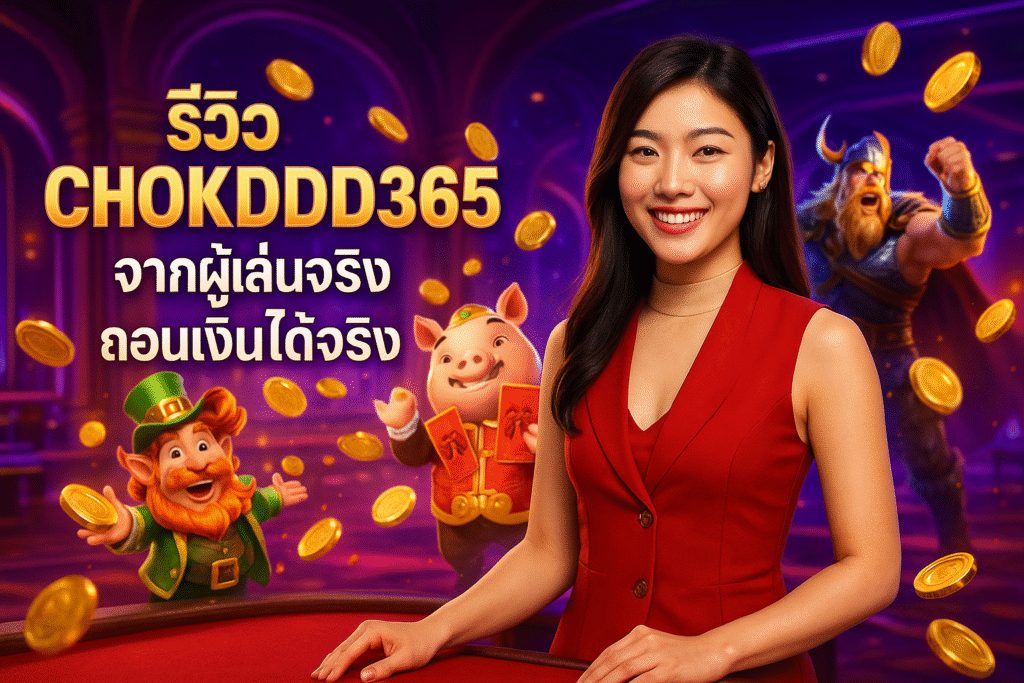รีวิว CHOKDDD365 จากผู้เล่นจริง ถอนเงินได้จริง