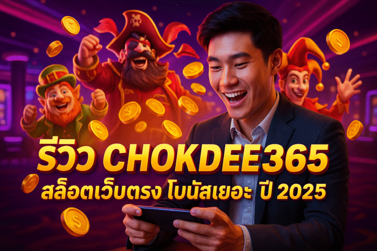รีวิว CHOKDEE365 สล็อตเว็บตรง โบนัสเยอะ ปี 2025