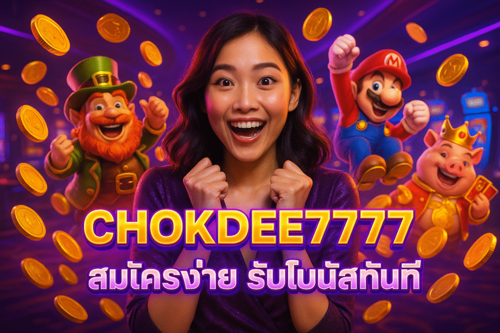CHOKDEE777 สมัครง่าย รับโบนัสทันที